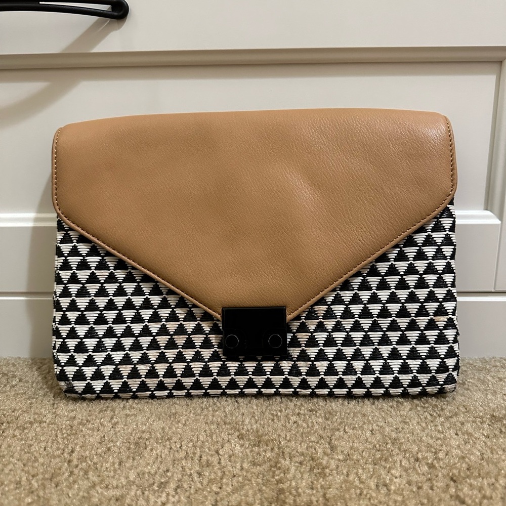 Loeffler Randall Clutch with Chain Shoulder Strap